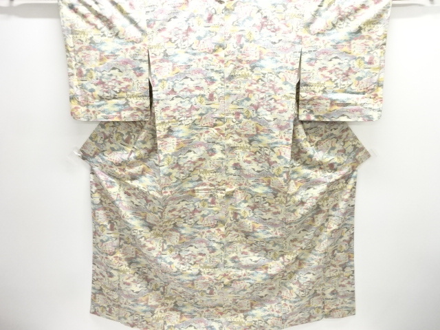 JAPANESE KIMONO / TSUMUGI / WOVEN MOUNTAIN VILLAGE